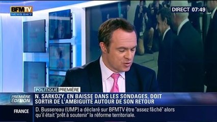 Politique Première: Retour de Nicolas Sarkozy : En baisse dans les sondages, Il doit sortir de l'ambigüité – 04/06