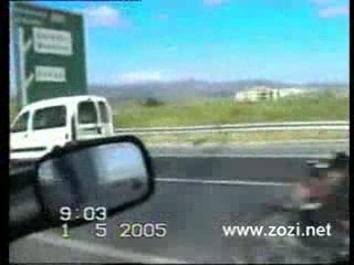 Mobylette Sur Autoroute