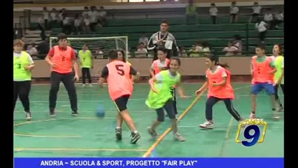 Andria | Scuola & Sport, progetto fair play