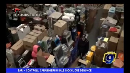 Bari | Controlli carabinieri in sale giochi, due denunce