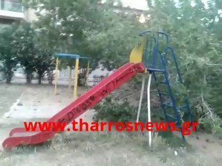 Πτώση δέντρου σε παιδική χαρά στην Καλαμάτα