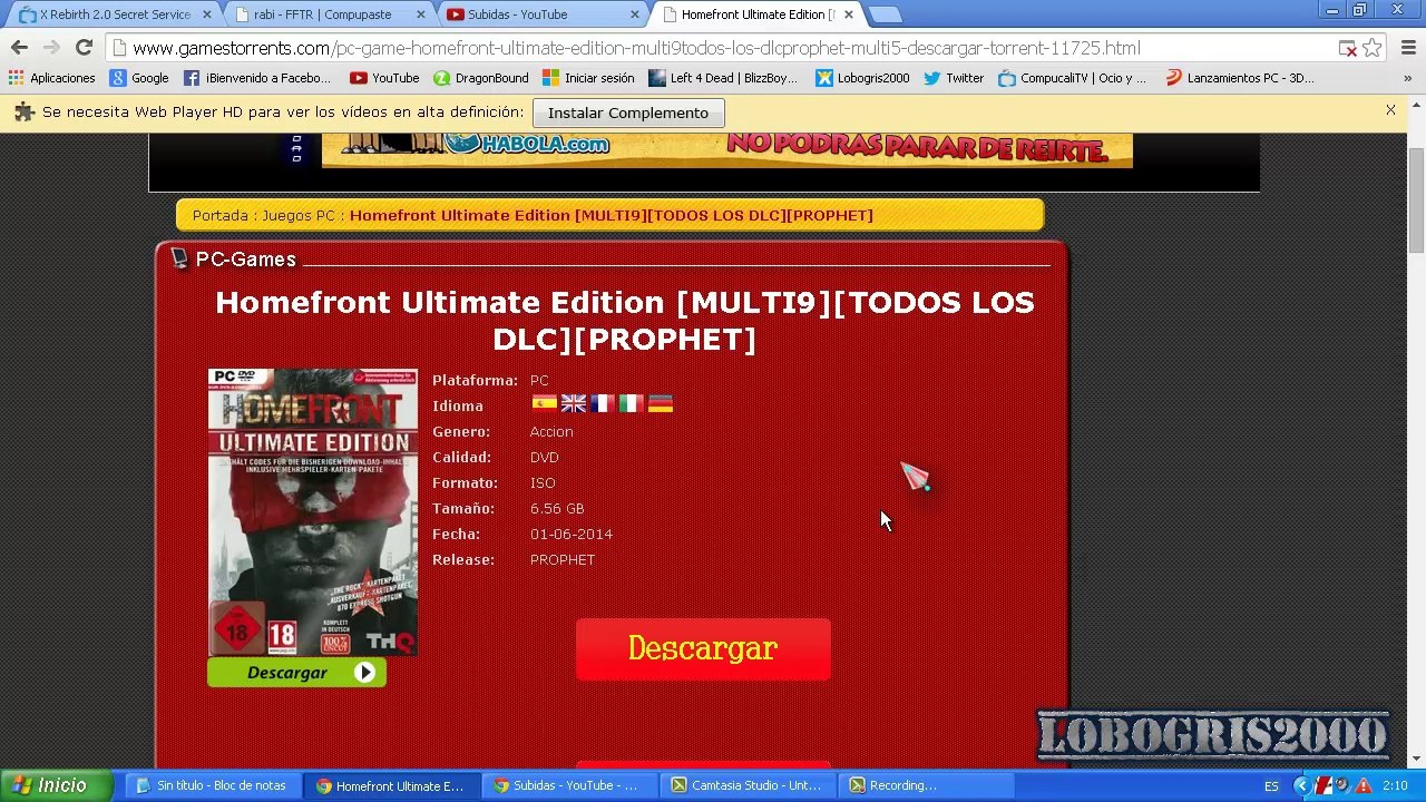 DESCARGAR : Homefront Ultimate Edition [TODOS LOS DLC] por [UTORRENT]