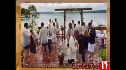 Düğün hatırası suda bitti