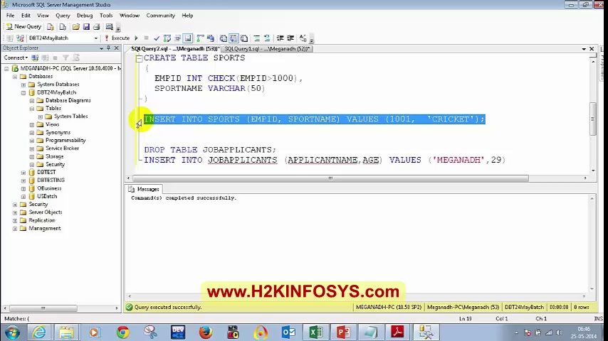 DataBase Testing Online Training Videos