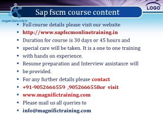 SAP FSCM TRAINING AND CERTIFICATION INDIA