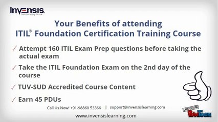 ITIL Foundation Certification Training | Exam Practice Test | Free Download | Cochin | Invensis Learning