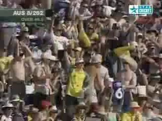 Brett Lee  funniest shot for six