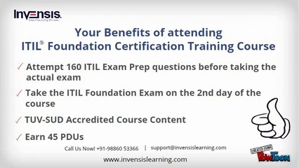 ITIL Foundation Certification Training Pune | Free Practice Test & Exam Tips | Invensis Learning