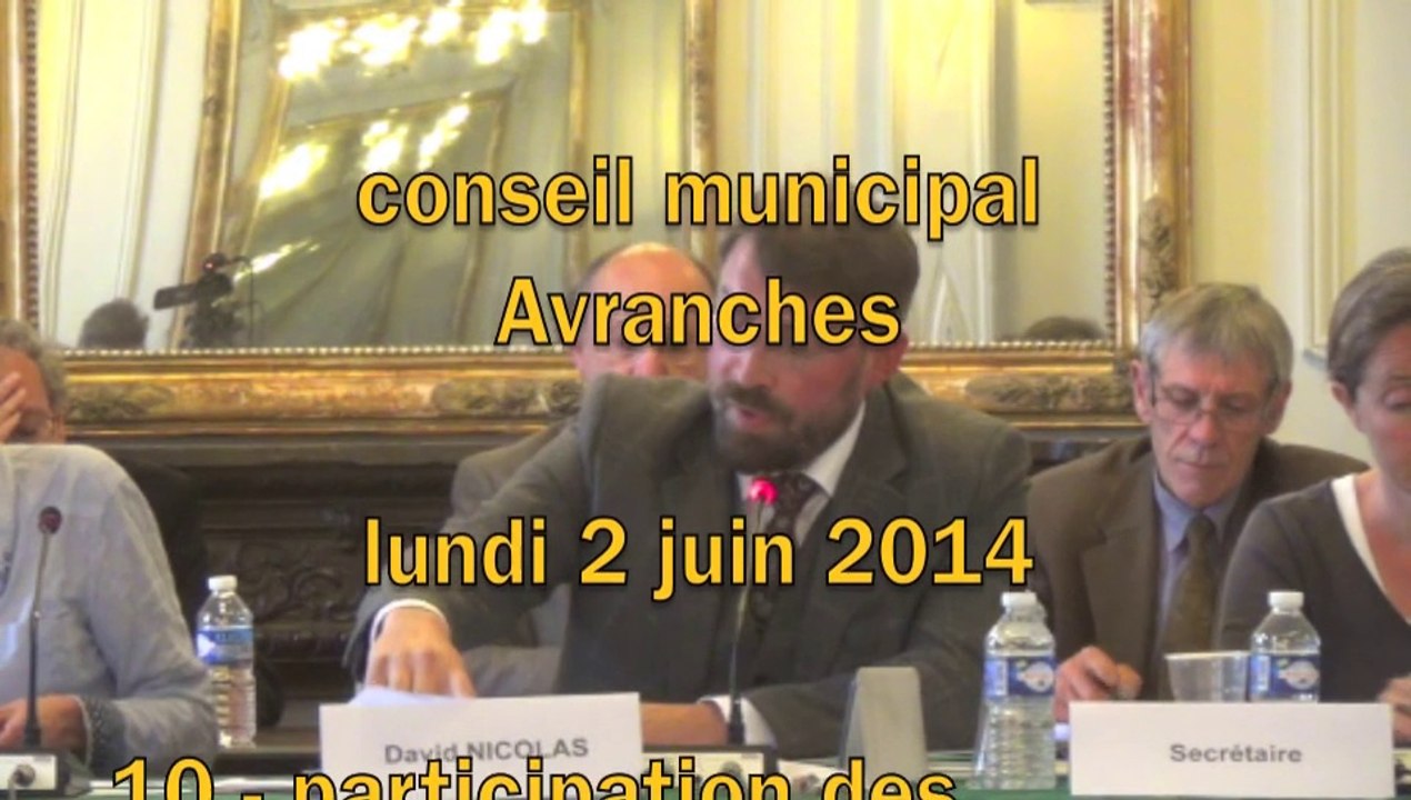 conseil municipal > Avranches > 2 juin 2014 > écoles publiques - écoles privées - trésorier