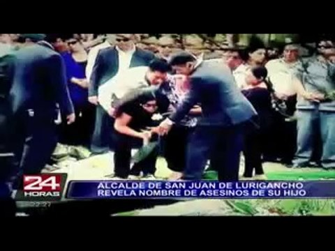 Alcalde Carlos Burgos revela identidad de los presuntos asesinos de su hijo