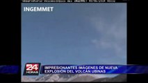 Arequipa: registran impresionantes imágenes de explosión del volcán Ubinas