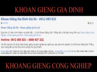 Khoan giếng nước ngầm tại Hà Nội - 0912 085 823 - YouTube