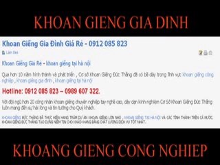 Khoan Giếng tại Hà Nội , Giá Rẻ - 0934661749