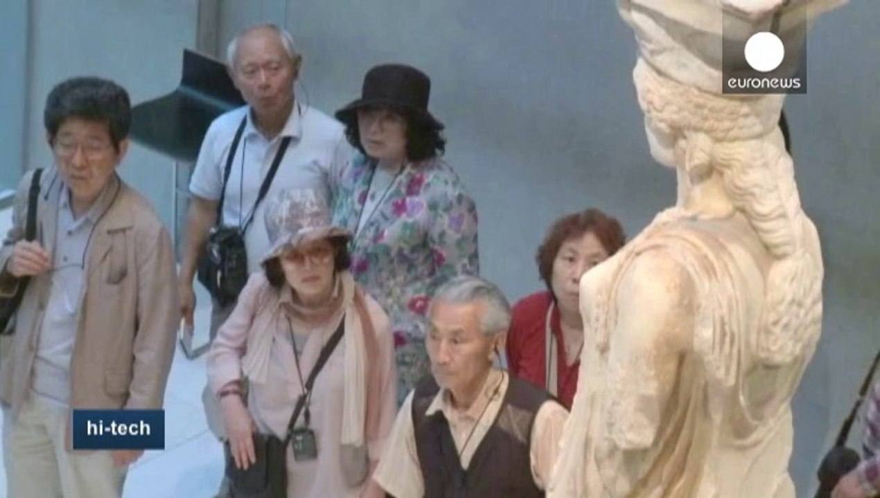 Las Cariátides recuperan su color original en el Museo de la Acrópolis de Atenas