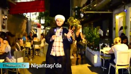 Nişantaşı'nda eğlenen insanları eleştiren muhabir