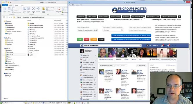 How to get Facebook user ID's from groups with Facebook Groups Poster