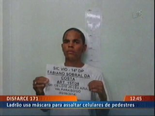 LADRÃO MASCARADO ROUBAVA CELULARES NO SETOR SUL