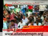 Day 1: MQM workers supporters gathered at Numaish Karachi to show solidarity with Mr Altaf Hussain