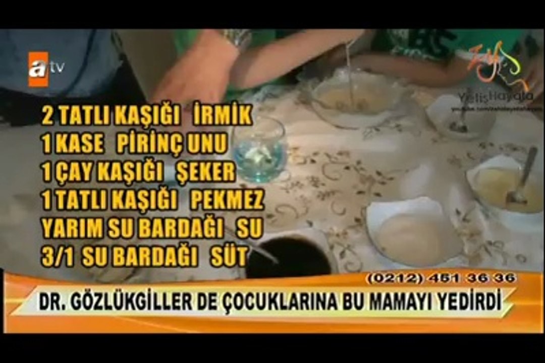 Dr. Hayri Gözlükgiller de Çocuklarına Bu Mamayı Yedirdi.