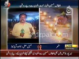 MQM Workers Gone Crazy --- MQM workers burn lamps with their blood to show their support for Altaf Hussain