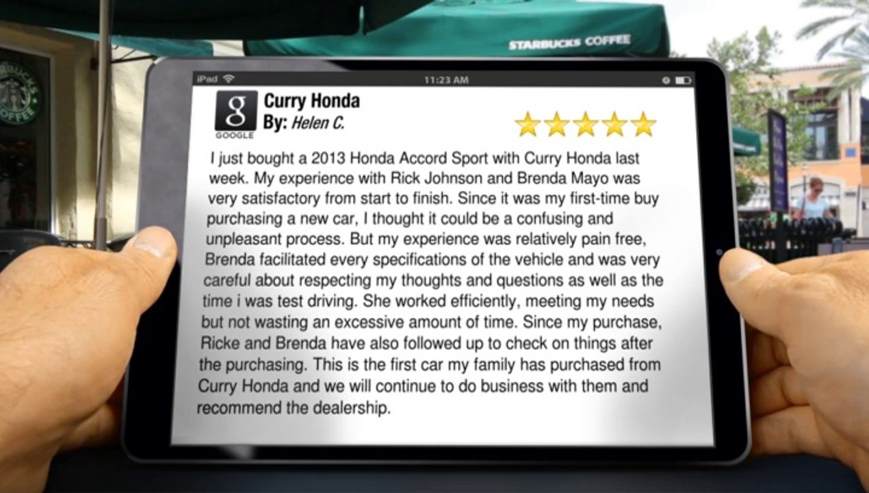 Excellent  Review  for Curry Honda by Helen C.