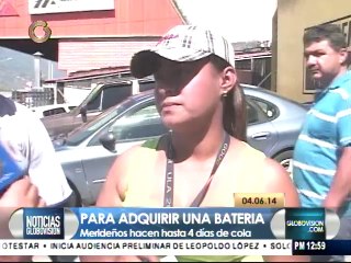 Merideños hacen hasta 4 días de cola para adquirir una batería