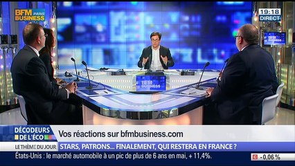 Exil fiscal: Stars, patrons… finalement qui restera en France ?, dans Les Décodeurs de l'éco - 04/06 1/5