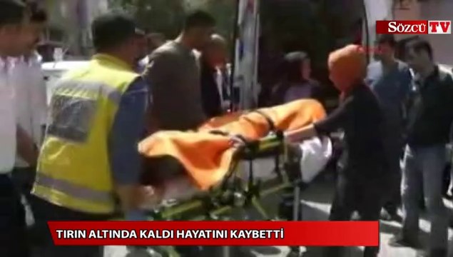 Tırın aldında kalan inşaat mühendisi yaşamını yitirdi