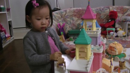 Girl And Sylvanian Families