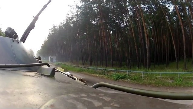 UKRAINE: RPG Hits Ukrainian APC Feet From the Cameraman During Pro-Russian Ambush