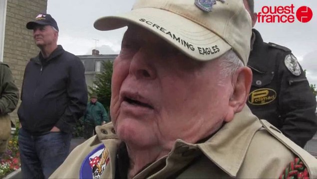 70e D-Day : deux vétérans américains, Bill Galbraith et Max Gurney,90 et 94 ans, témoignent à Carentan