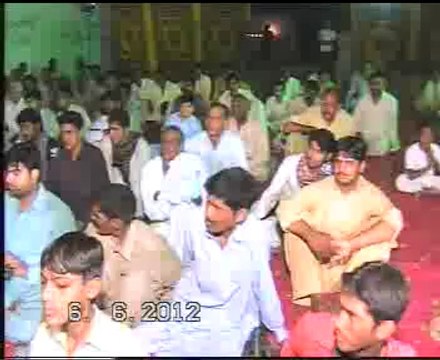 New Qasida by Zakir Muntazir Mahdi at majlis Mandee Baha ul Deen