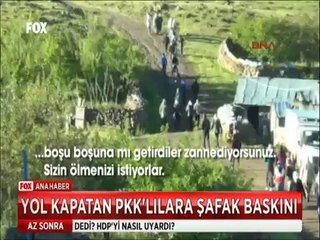 Doğuda yol kapatan PKK'lılara Askerden şafak baskını