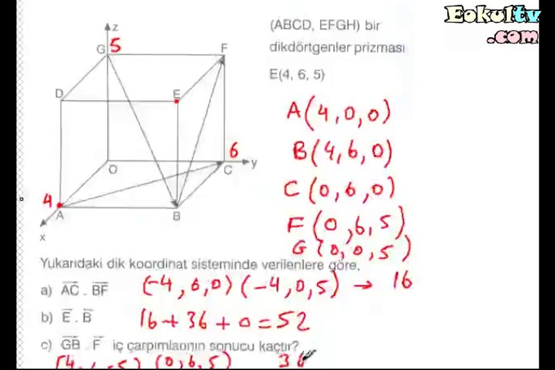Uzay analitiği konu anlatımı videosu ekol hoca geometri