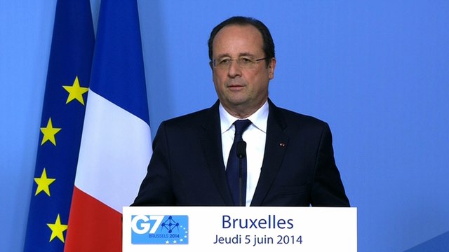 Conférence de presse à l'issue du Sommet du G7 à Bruxelles