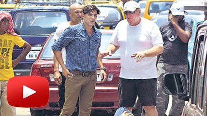 Akshay Kumar Shoots Action Sequence On Mumbai Streets