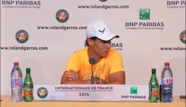 Rafael Nadal Press conference (in Spanish) / QF French Open 2014
