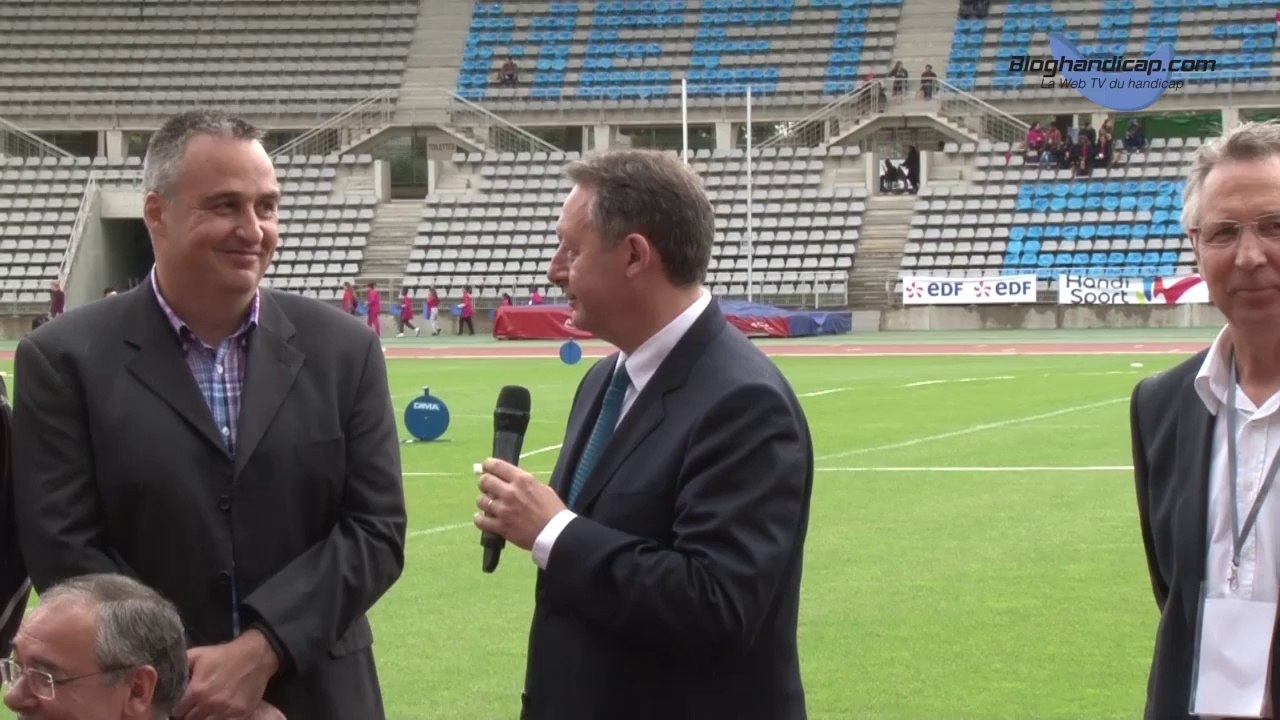 Thierry Braillard, Secrétaire d'Etat aux Sports lors du Meeting International d'Athlétisme Paris Ile de France - www.bloghandicap.com - La Web TV du Handicap