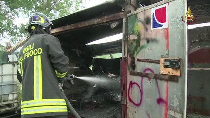 Sagginale (FI) - Incendio ed esplosione baracca (03.06.14)