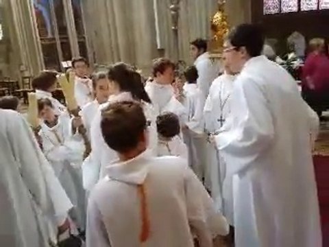 70e : répétition générale à la cathédrale de Bayeux