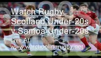 Live Scotland 20s vs Samoa 20s Rugby