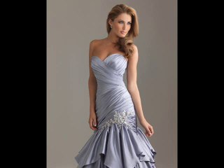 Gümüş Rengi Gece Elbisesi Modelleri