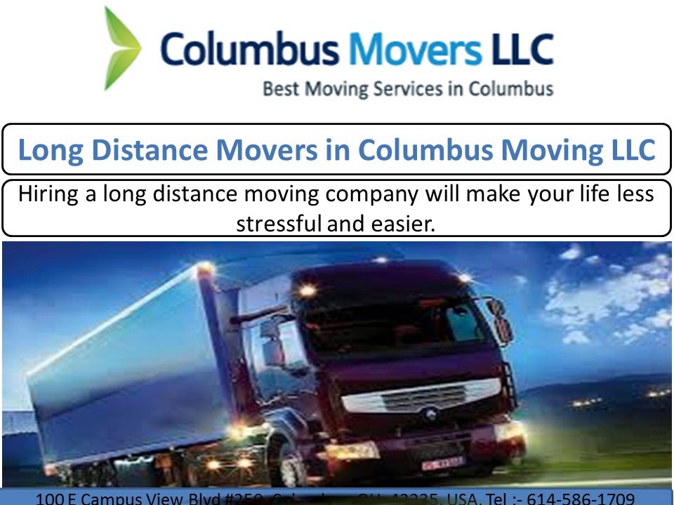 Columbus Moving LLC services in Ohio