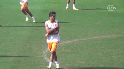 Cícero faz primeiro treino com os companheiros do Flu