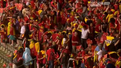 le match Belgique-Tunisie interrompu en raison d’une averse de grêle