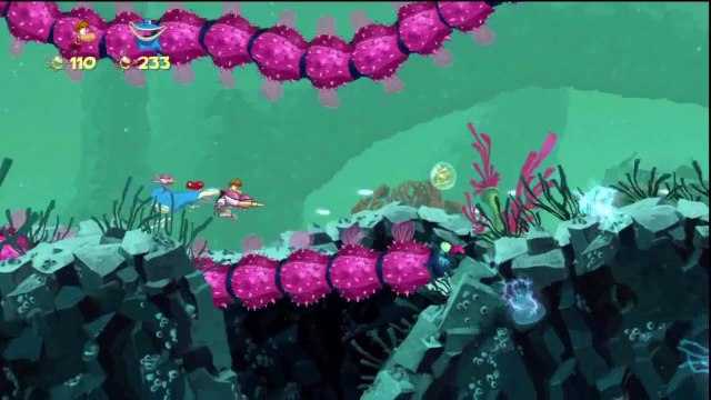 Rayman Origins - Océan des songes - Niveau 5 : A l'eau Moskito !