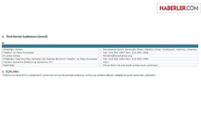 Caner Erkin Fenerbahçe'de Kalıyor