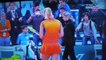 Man fighting young boy for a towel during French Open 2014 - Kuznetsova VS Safarova