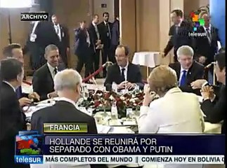 Habla Hollande con Obama y Putin; multa EEUU a banco francés: 10 mmdd