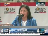 Delcy Rodríguez: Venezuela se enfrenta al poderío comunicacional